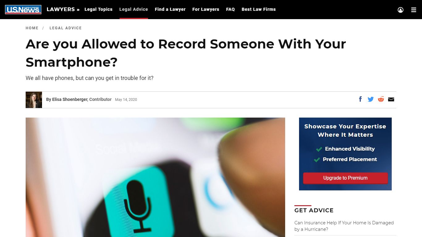 Are you Allowed to Record Someone With Your Smartphone?
