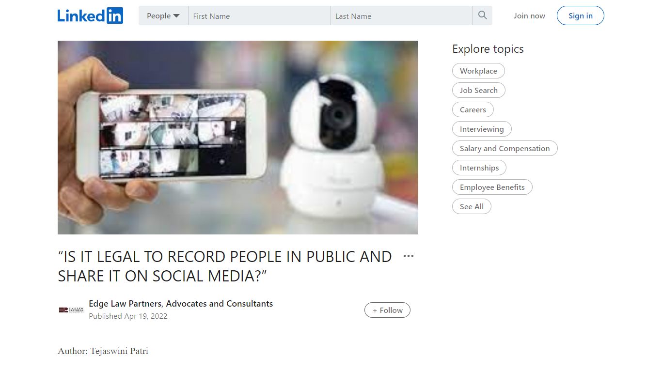 “IS IT LEGAL TO RECORD PEOPLE IN PUBLIC AND SHARE IT ON SOCIAL MEDIA?”